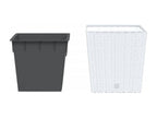 Jardinière et intérieur amovible blanc 21 /32 L rotin PP