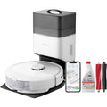 Roborock Q8 Max+,Aspirateur Robot laveur Avec Accessoires Originaux 5500Pa Vidage automatique Évitement d'obstacles Reactive Tech Mise à Niveau du Q7 Max+,Blanc 