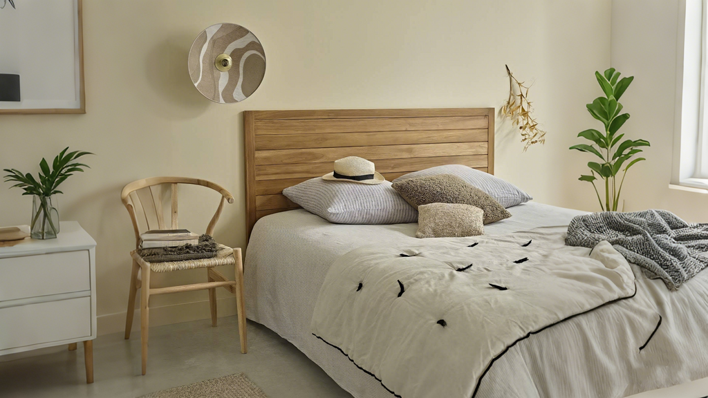 berah getah Tête de lit en teck massif 160 cm