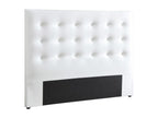 Tête de lit capitonnée 140 cm - Simili - Blanc - Neodouce