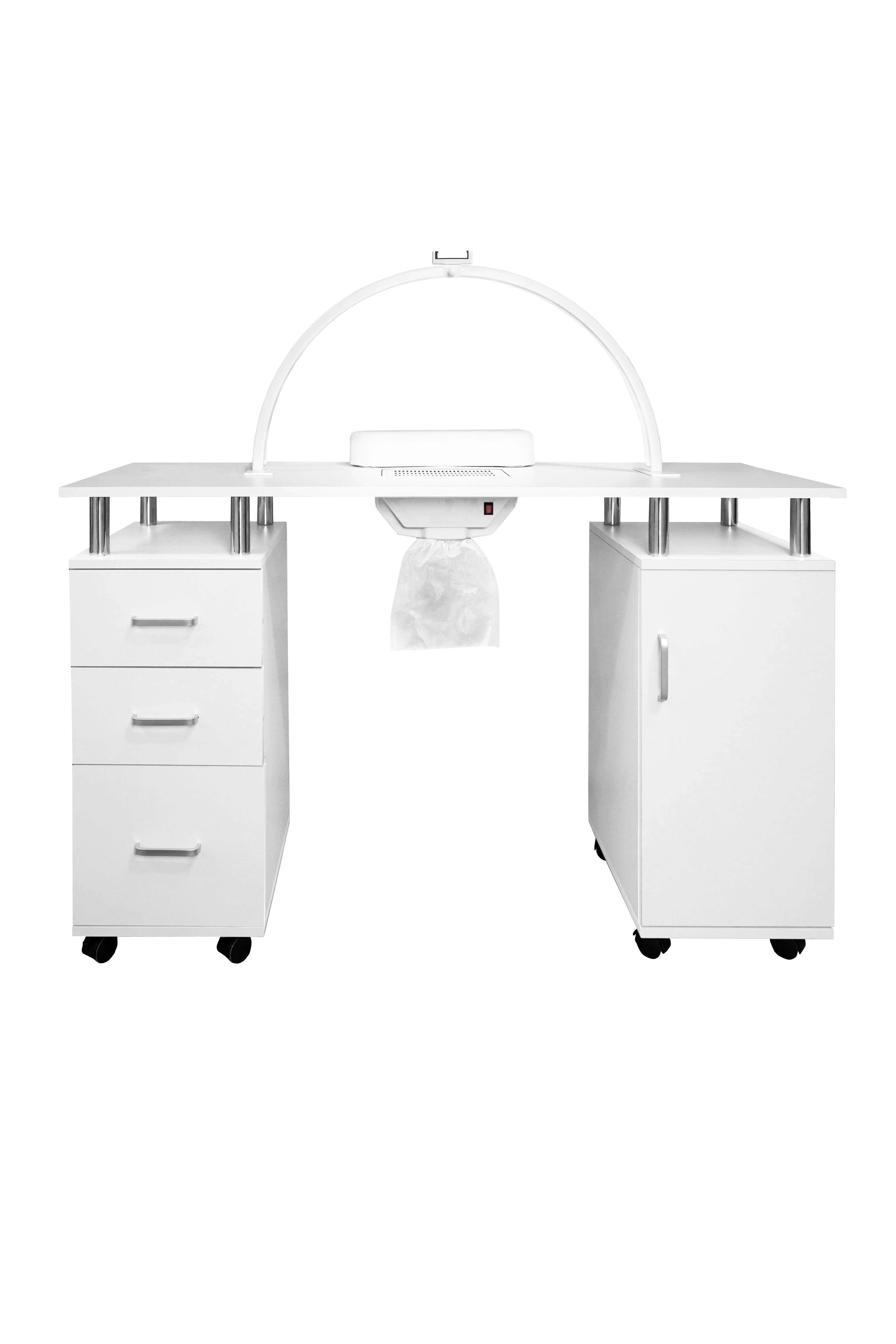 Table de Manucure Professionnelle &amp; Lampe LED Demi-Lune