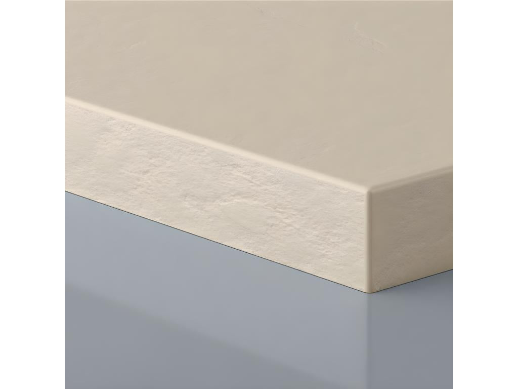 Decoepure de douche 70 x 70 cm extra plat PURE en résine surface ardoisée beige Grille inox