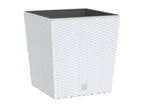 Jardinière et intérieur amovible blanc 21 /32 L rotin PP