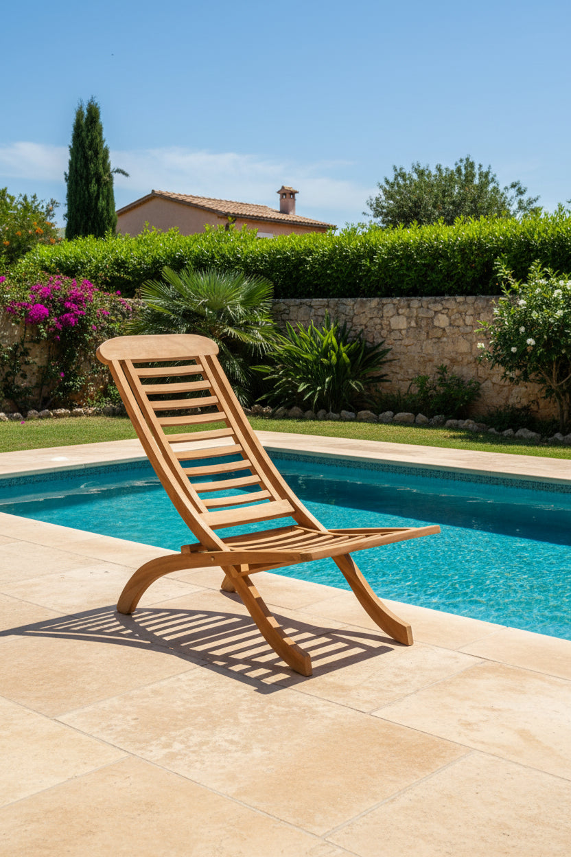 Chaise de jardin pliable 50x90x69 Bois de teck massif