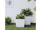 Jardinière et intérieur amovible blanc 21 /32 L rotin PP