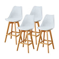 Hobag Lot de 4 tabourets scandinaves laury