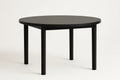 Table Ronde en Bois Noir 120 cm