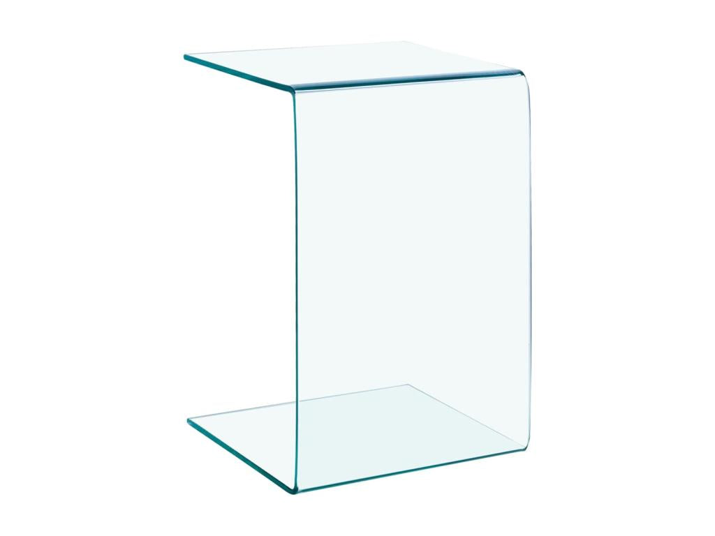 Table d'appoint 40*40*60 cm Verre trempé