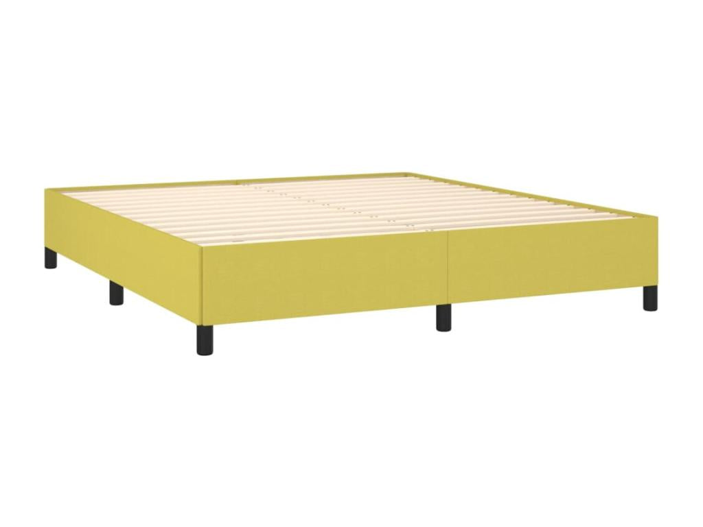 Cadre de lit Vert 160x200 cm Tissu