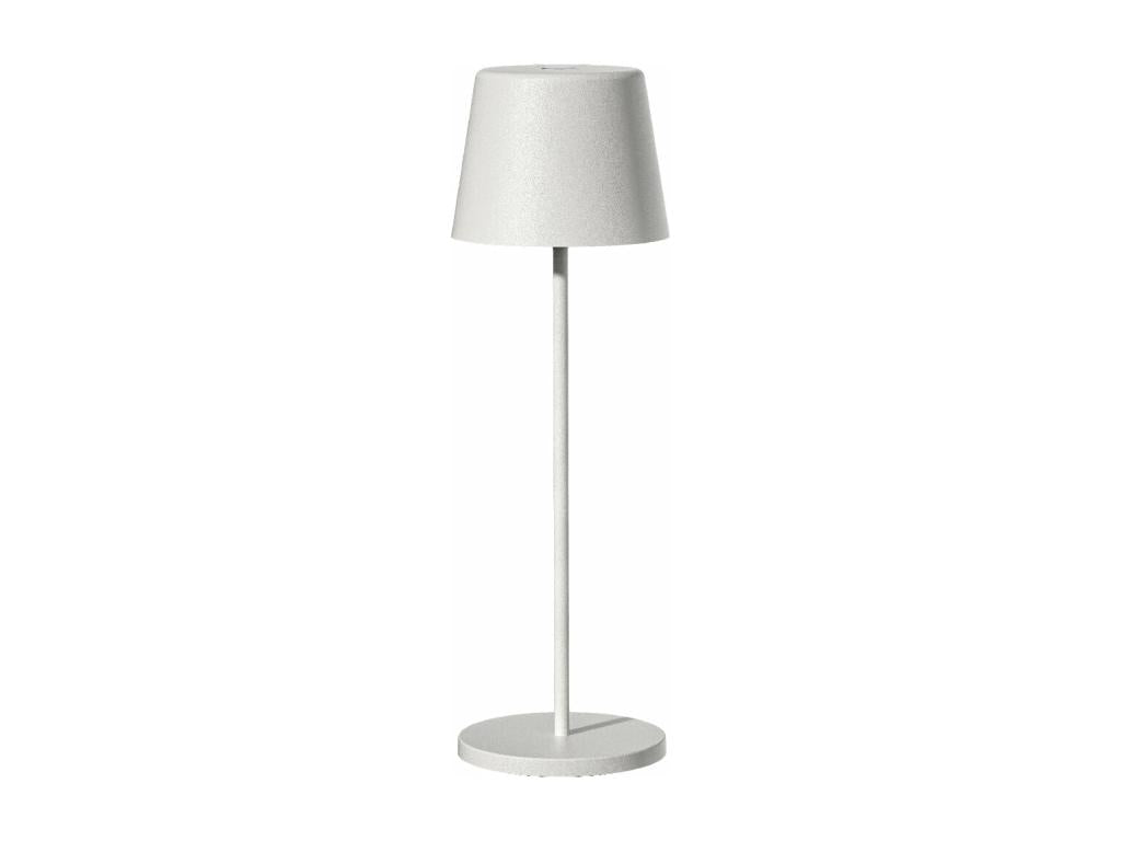 Lampe de table sans fil LED Decoepure WHITE Blanc Métal H38CM