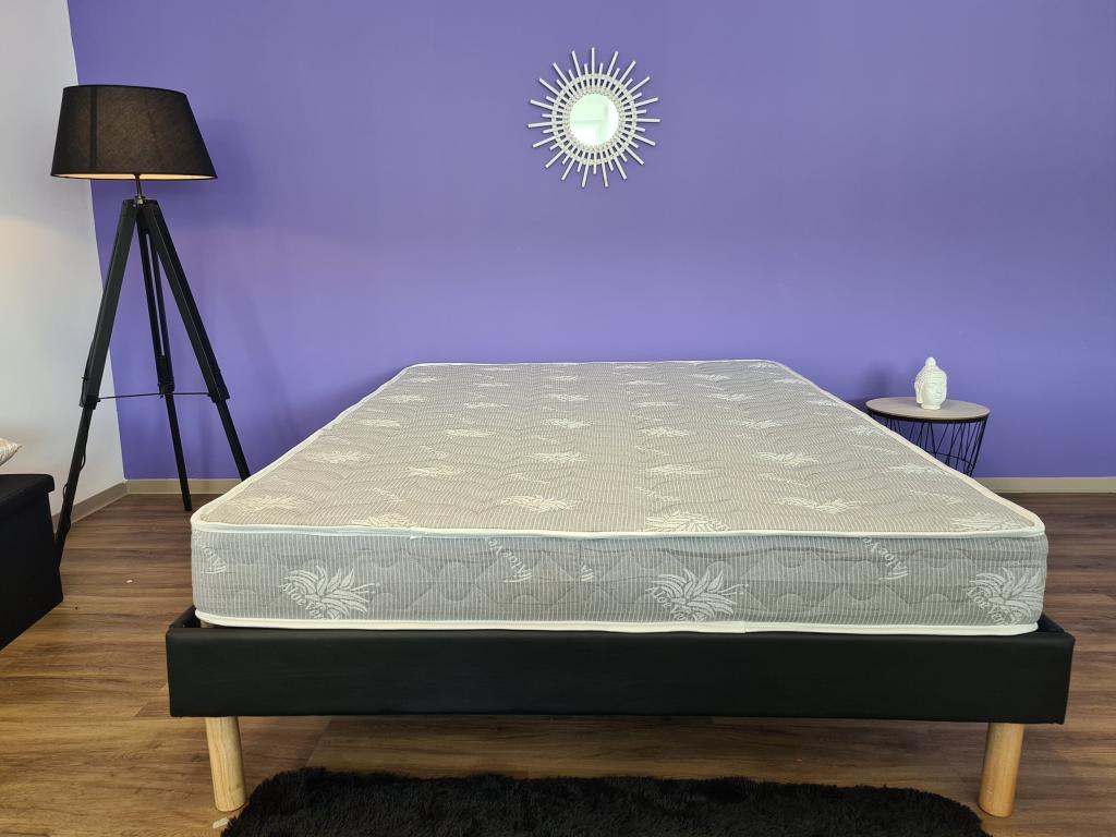 Matelas 160x200x19cm oreiller Boivana-une Face Soutien Souple Et Une Face Soutien Ferme