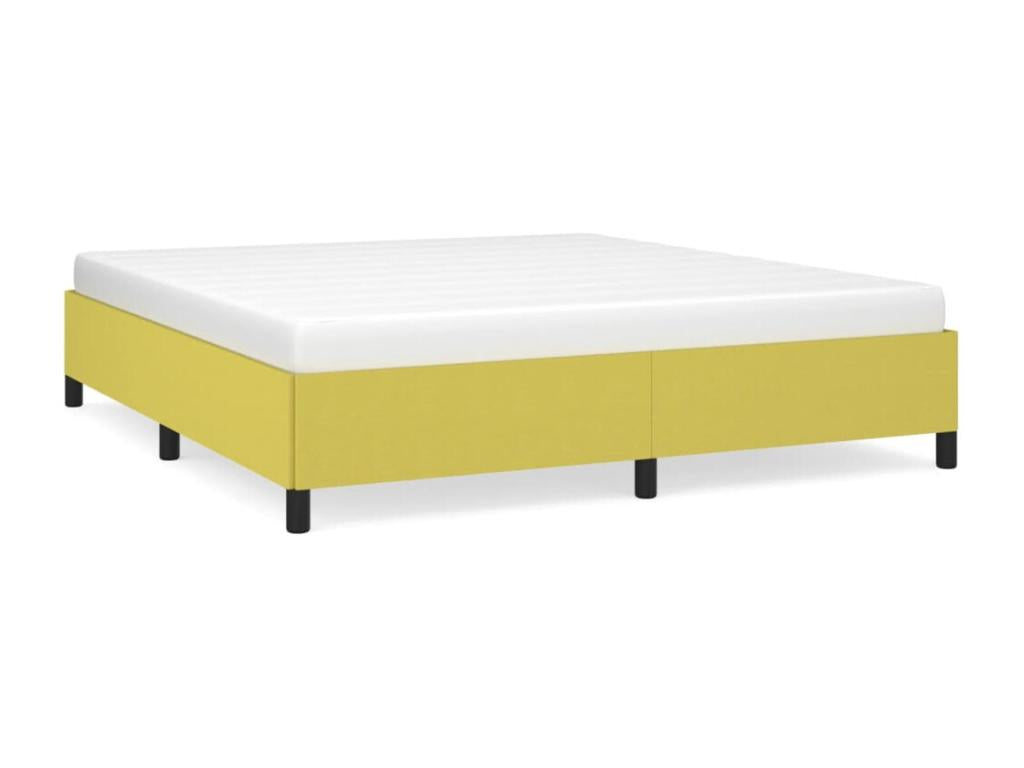 Cadre de lit Vert 160x200 cm Tissu