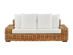 Canapé de jardin 3 places Mobiliazen Rotin Naturel