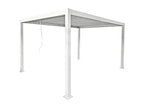 Decoessentielle bioclimatique autoportante en aluminium avec lames orientables - 12 m² - blanche - Decoessentielle