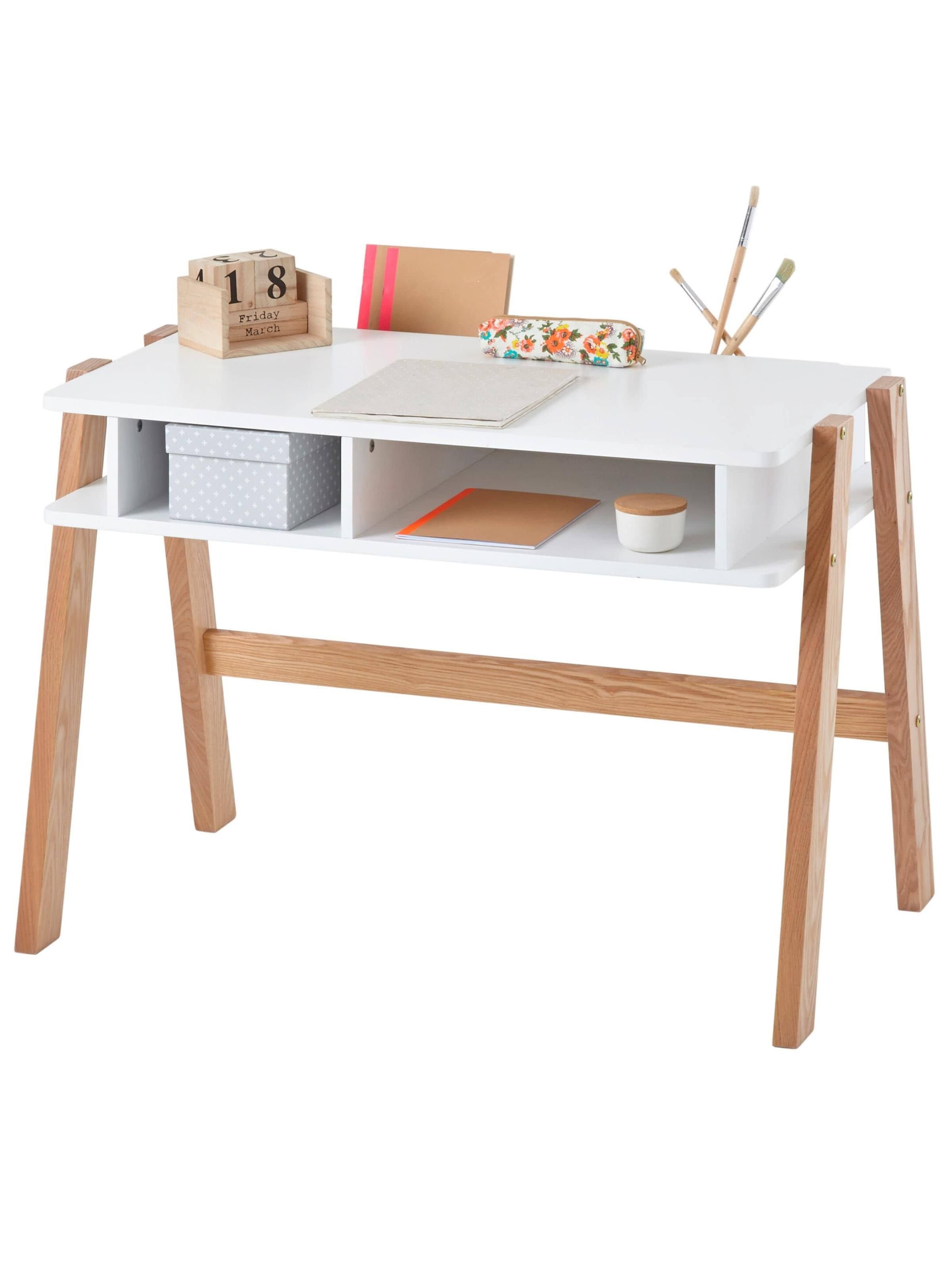 vertbaudet Bureau maternelle ARCHITEKT blanc/bois