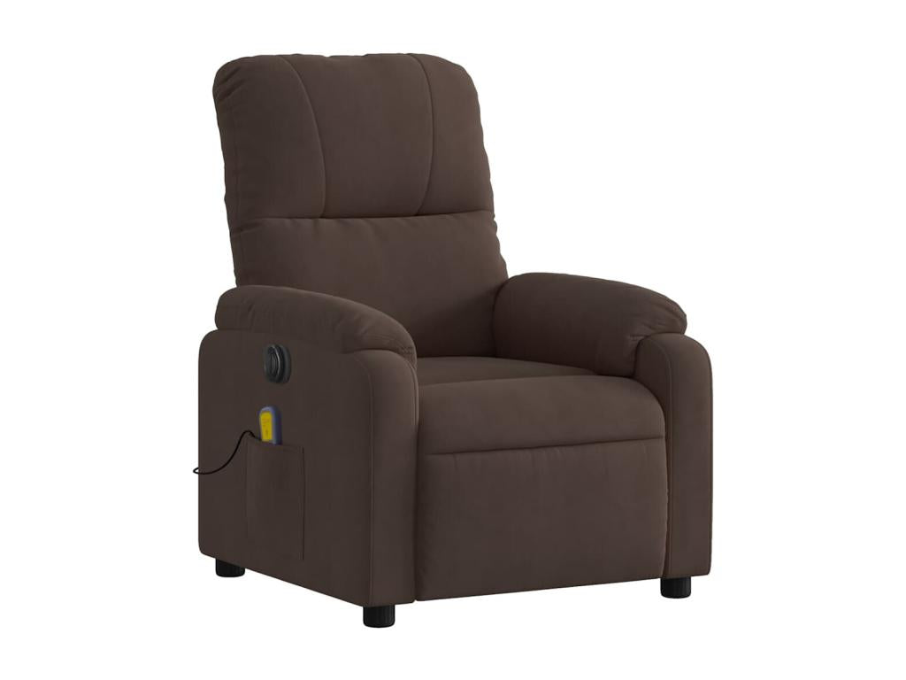 Fauteuil inclinable de massage électrique marron