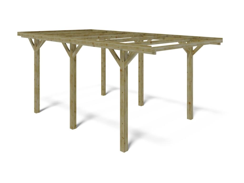 Abri de voiture, abri de voiture 3,04*5,12 m - 15,56 m2 - CAR10 - Habitatdoux