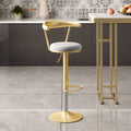 Tabouret de bar moderne réglable en velours