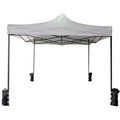 Rebecca Mobili Gazebo Chapiteau Pliant Blanc 4 Poid Métal Polyester Jardin 3x3 