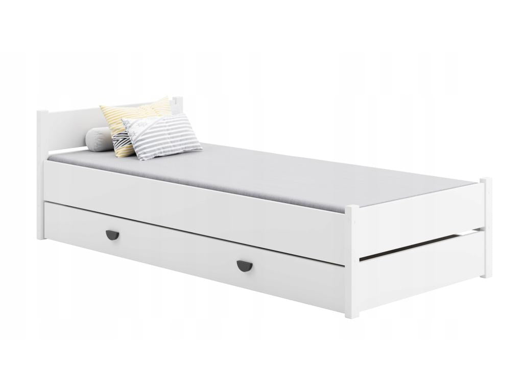Lit simple avec matelas et tiroir 200*90