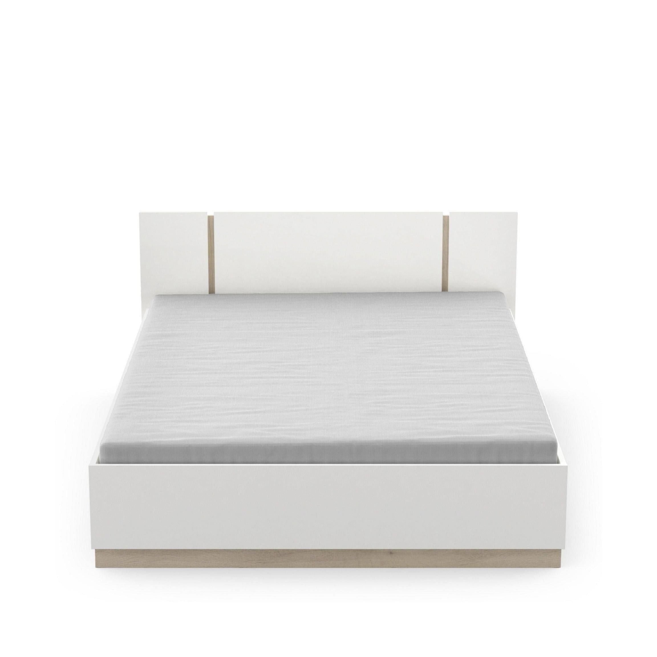 conforama Lit adulte Watson coloris chêne kronberg