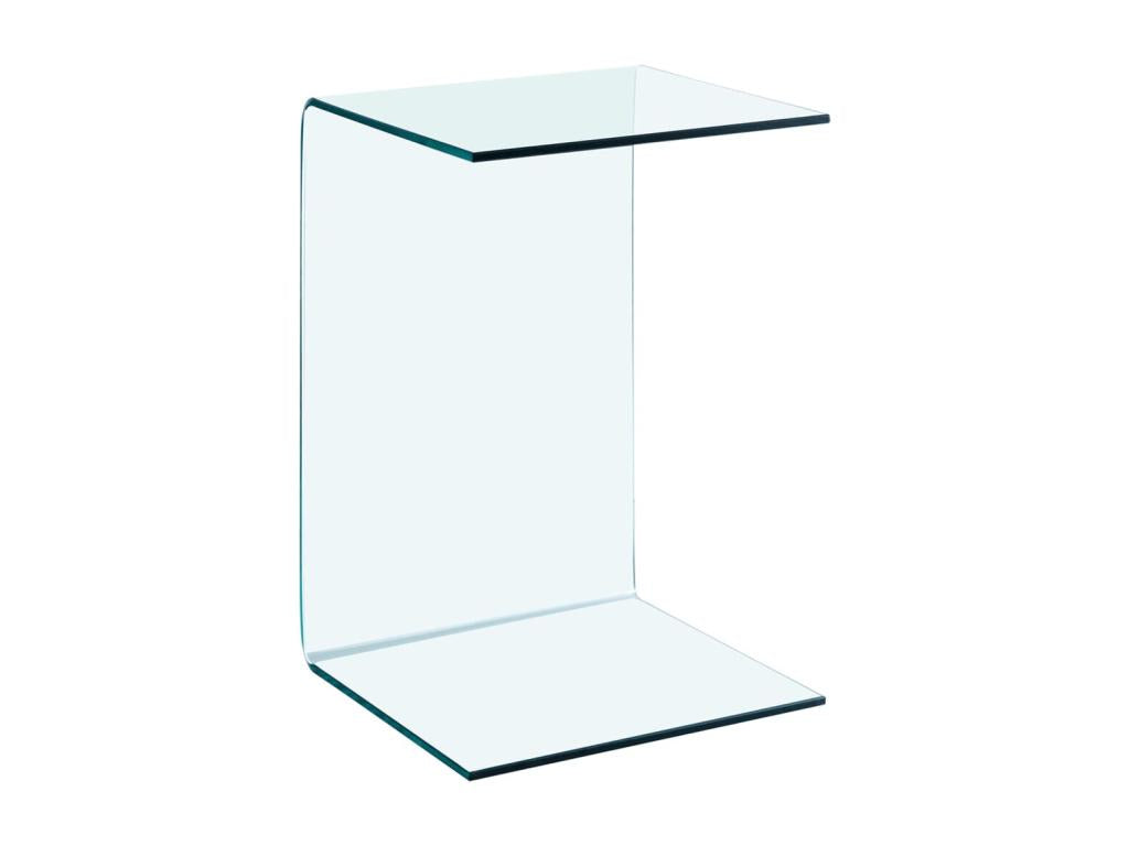 Table d'appoint 40*40*60 cm Verre trempé