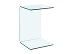 Table d'appoint 40*40*60 cm Verre trempé