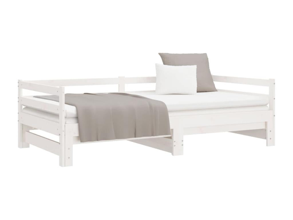 Lit de jour et lit gigogne sans matelas 90*190 cm bois massif