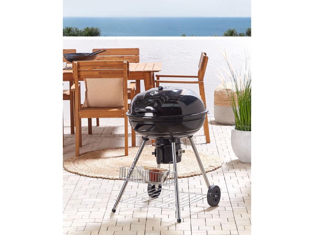 Barbecue au charbon de bois noir Mobiliercosy