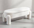 Wahson Banc de Rangement Pliable Banc en Bouclette, Banc de Lit pour Salon et Chambre, Banquette d'entrée avec Design et Banc Bout de Lit Moderne,