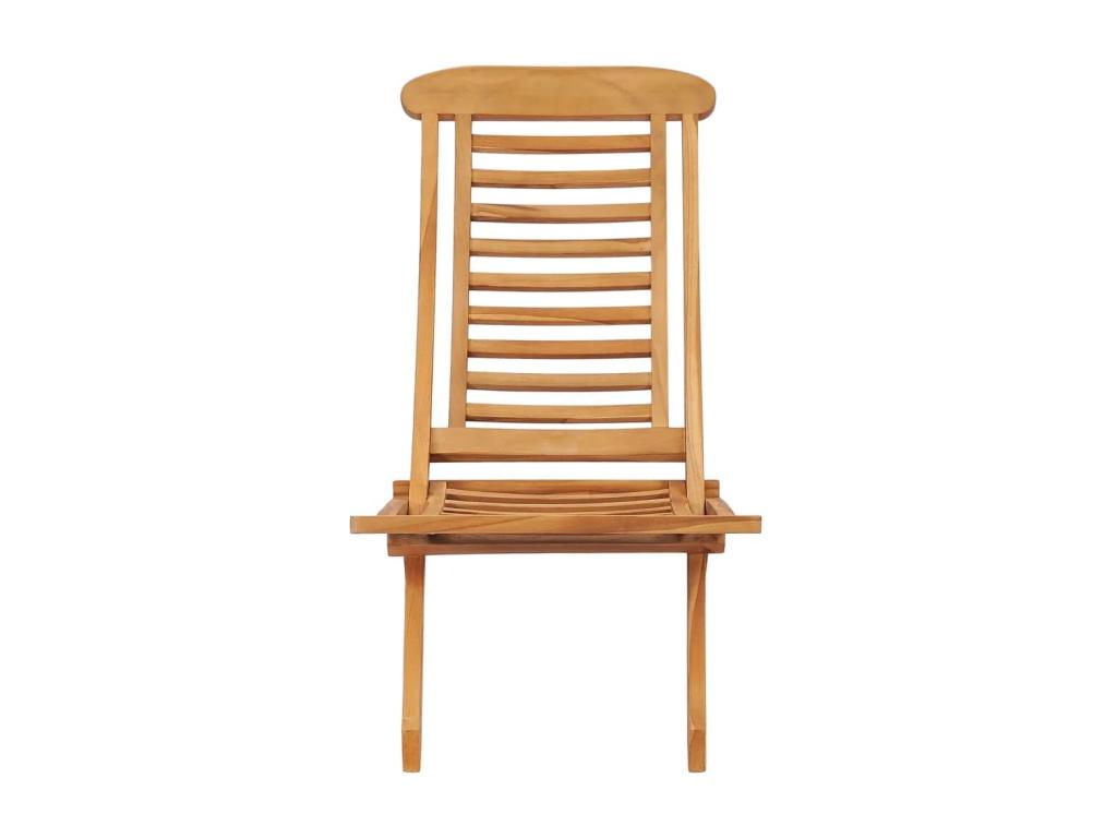 Chaise de jardin pliable 50x90x69 Bois de teck massif