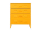 Commode Jaune moutarde 80x35x101.5 Acier