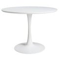 Table à manger ronde blanche 4/5 personnes D100 style contemporain Maisons du monde
