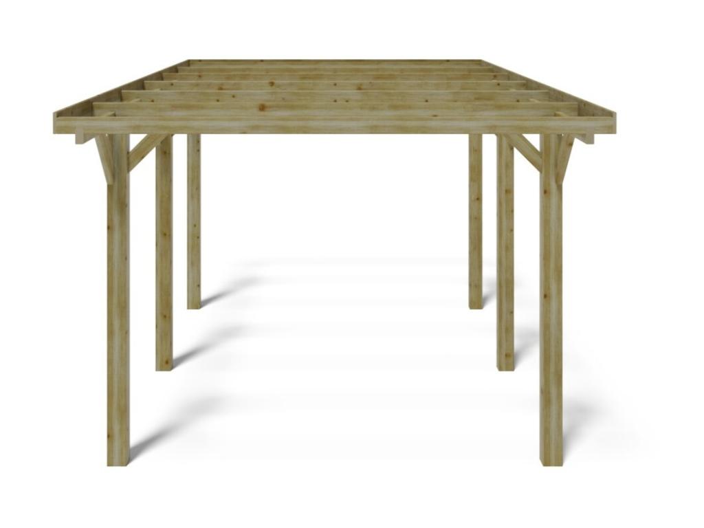 Abri de voiture, abri de voiture 3,04*5,12 m - 15,56 m2 - CAR10 - Habitatdoux