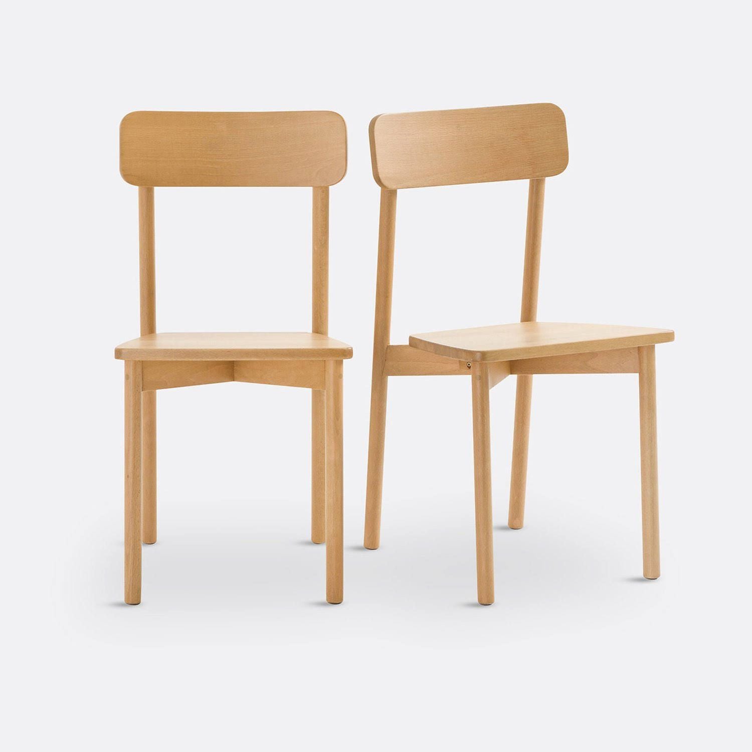 la redoute intérieurs Lot de 2 chaises en hêtre massif coloré