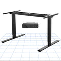 FLEXISPOT Bureau Assis Debout Électrique à 2 Moteurs Bureau réglable en Hauteur en Acier avec Panneau Smart à Fonctions Mémoires, Charge 100kg(EB2