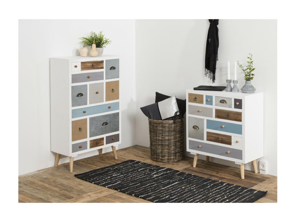 Decoepure moderne en bois 11 tiroirs L70 - Decoepure