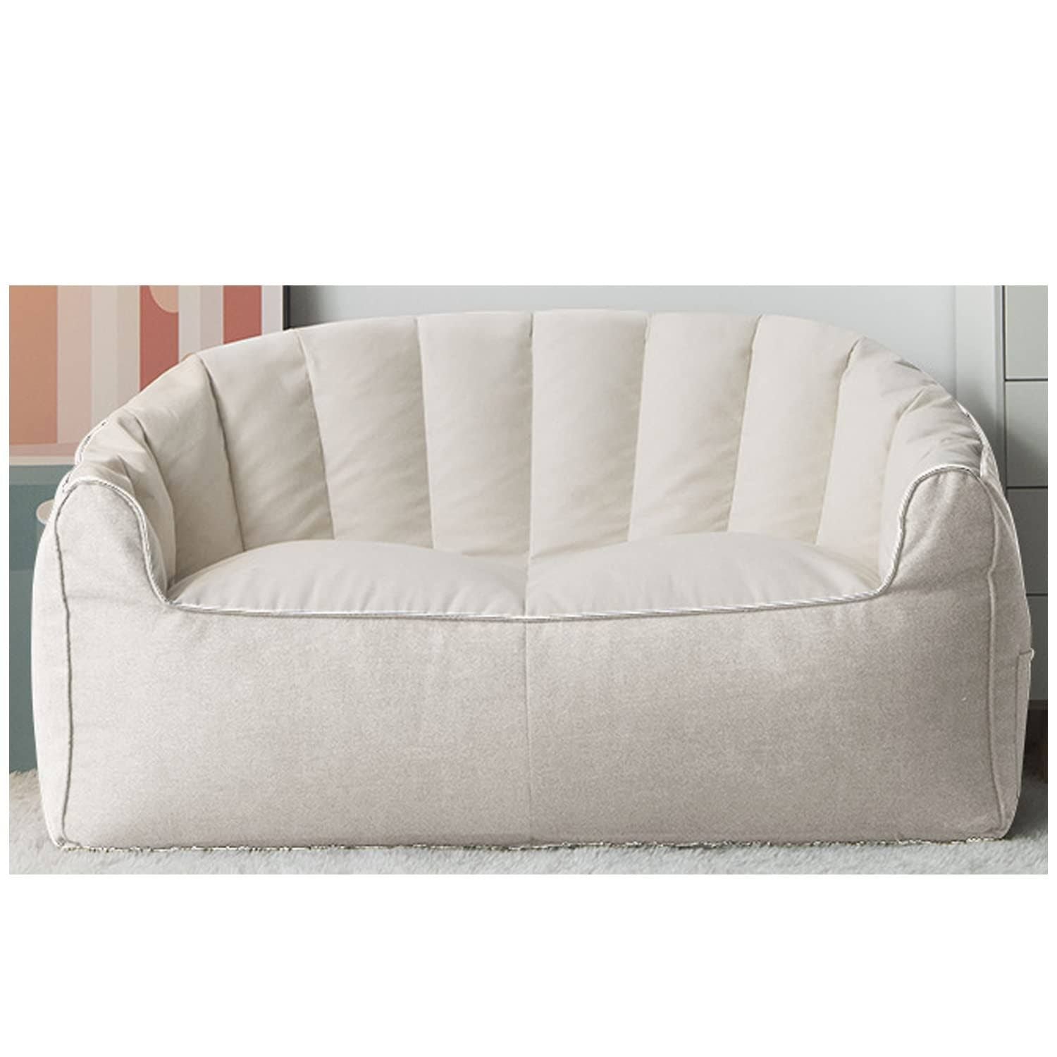 ArtsPavilion Bean Bag Chaise Adulte Bean - Free Sleeper Chair, canapé Deux Places canapé Chaise Longue intérieur extérieur canapé Meubles Beige