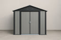 Abri de jardin en métal renforcé Gris/Anthracite 183x118x184 cm