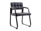 Chaise visiteur fauteuil de noire 59 x 58 x 84 cm Decoepure10230