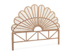 Tête de lit en rotin naturel L 140 x P6 x H115cm
