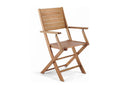 Lot de 2 fauteuils en bois d'eucalyptus