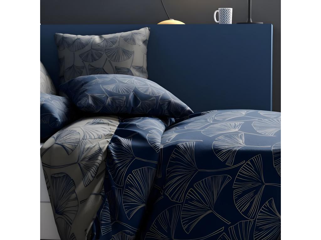 Housse de couette 220x240 cm + 2 taies d'oreiller 63x63 cm Coton Edo