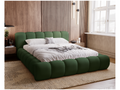 Mobiliercosy Lit avec sommier 180*200 Cloud - Lit rembourré, Lit adulte - Lit double avec Rangement, tête de lit - Velvet Vert (Mobiliercosy 61)