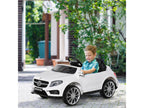 Voiture véhicule électrique enfant 6 V 7 Km/h max. télécommande effets sonores + lumineux Mercedes GLA AMG blanc