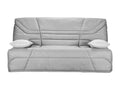 Canapé clic clac tissu avec rangement matelas Decoepure 14cm Decoepure 193cm-Couleur Gris Souris