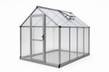 Serre de Jardin Aluminium Polycarbonate 190x190x195 cm Argent