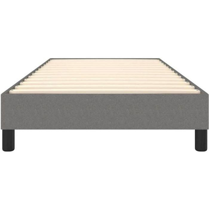 Sommier à ressorts Qqmora Air74392 Gris foncé 80x200 cm Montage facile