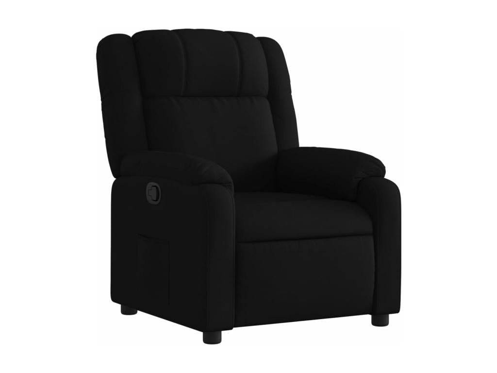 Fauteuil inclinable Noir Tissu