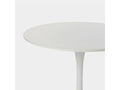 Table fixe en bois blanc 80x73 cm-Cory